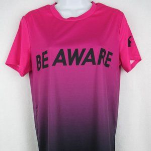 Dutch Bros Be Aware Ombre Tshirt Pink Large Womens